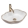 REA-U0696 - Umyvadlo na desku PEARL 38x50,5 cm keramika/lesklá bílá/zlatá