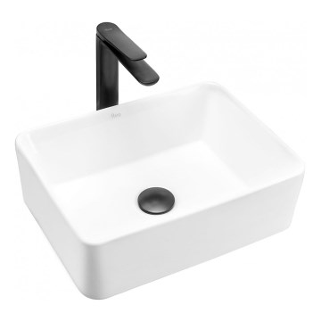REA-U0952 - Umyvadlo na desku ANITA MINI 31x41 cm keramika/lesklá bílá