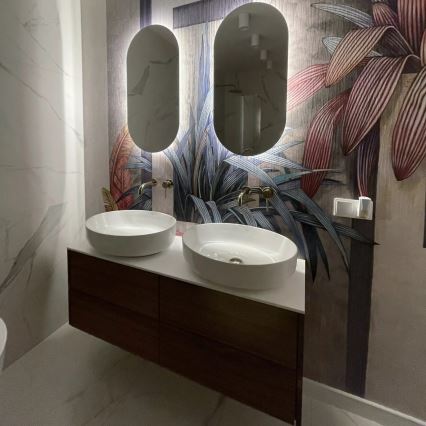 REA-U1223 - Umyvadlo na desku QUEEN 41,5x55 cm keramika/lesklá bílá