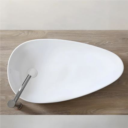REA-U1500 - Umyvadlo na desku GRETA 42,5x77 cm keramika/lesklá bílá