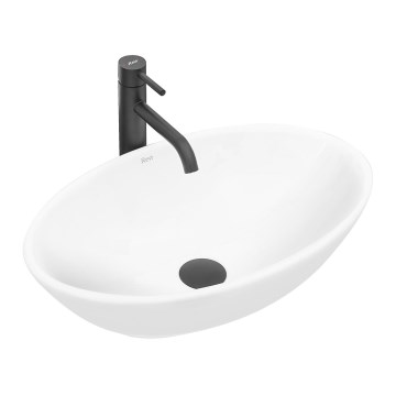 REA-U4603 - Umyvadlo na desku PAMELA 33x53 cm keramika/lesklá bílá