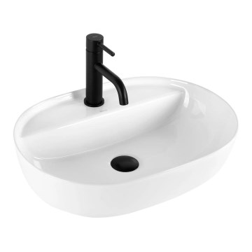 REA-U4620 - Umyvadlo na desku AURA 38,5x50,5 cm keramika/lesklá bílá