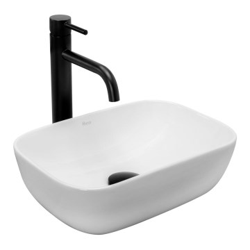 REA-U5667 - Umyvadlo na desku BELINDA MINI 25x36 cm keramika/lesklá bílá