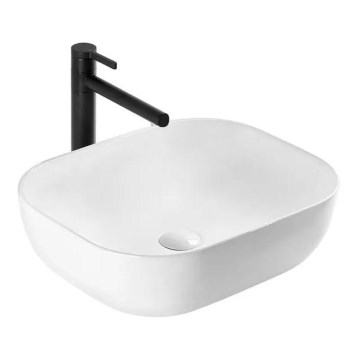 REA-U6300 - Umyvadlo na desku MONA SLIM 40x50,5 cm keramika/lesklá bílá