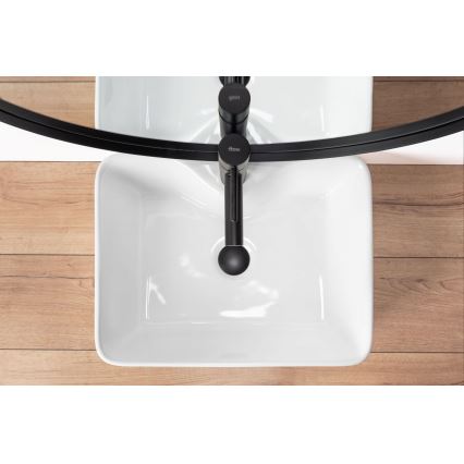 REA-U6524 - Umyvadlo na desku KELLY 38x49 cm keramika/lesklá bílá