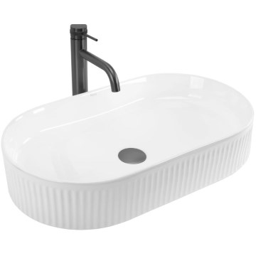 REA-U6526 - Umyvadlo na desku VANDA 34x60 cm keramika/lesklá bílá
