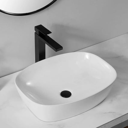 REA-U6616 - Umyvadlo na desku FREJA 39,5x51 cm keramika/bílá