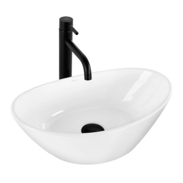 REA-U6802 - Umyvadlo na desku KATE 27x45 cm keramika/lesklá bílá