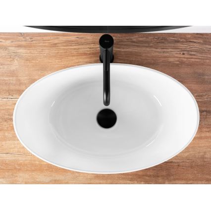 REA-U6802 - Umyvadlo na desku KATE 27x45 cm keramika/lesklá bílá