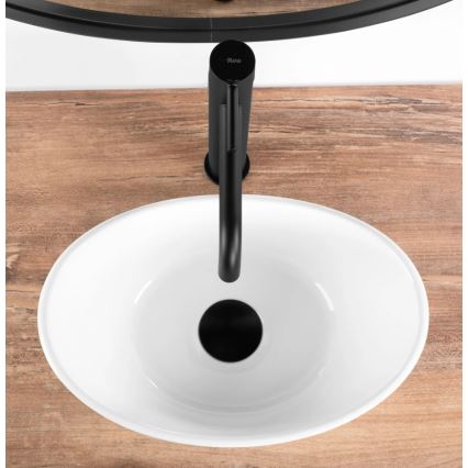 REA-U6803 - Umyvadlo na desku KATE 24,5x36,5 cm keramika/lesklá bílá