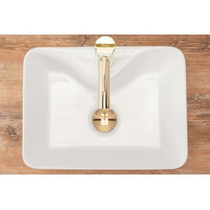REA-U8196 - Umyvadlo na desku KELLY MINI 31x41 cm keramika/lesklá bílá