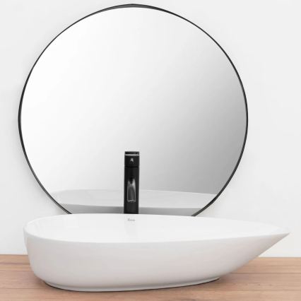 REA-U8537 - Umyvadlo na desku GRETA 40x65,5 cm keramika/lesklá bílá