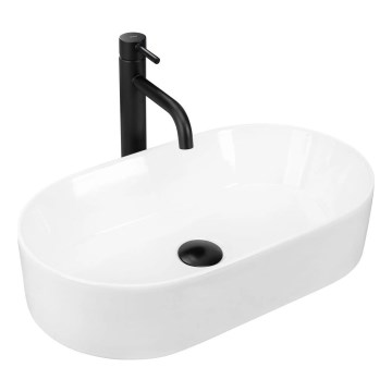 REA-U9108 - Umyvadlo na desku LAYLA 30x53 cm keramika/lesklá bílá