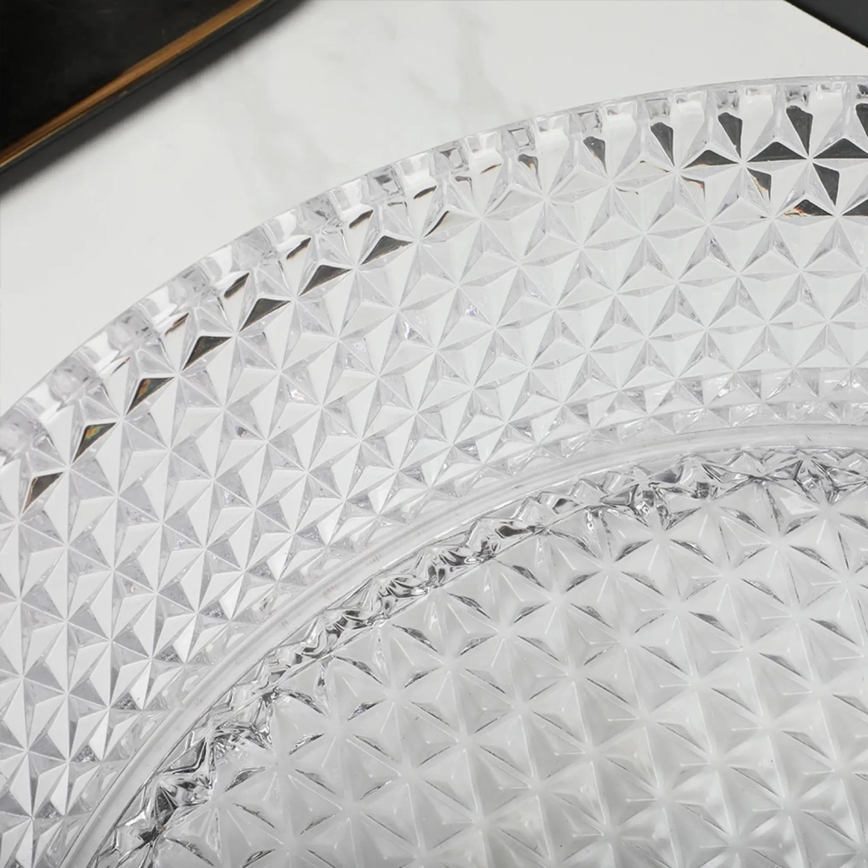 REA-U9670 - Umyvadlo na desku CRISTAL 35,5 cm sklo/čirá