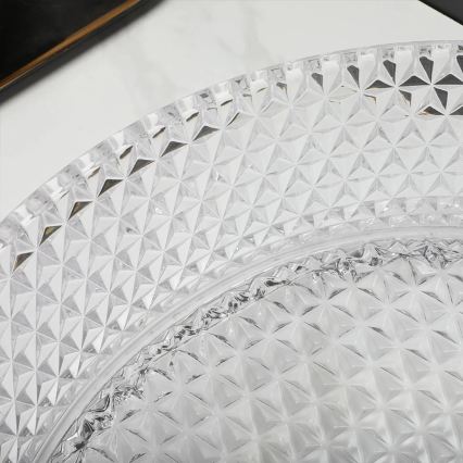 REA-U9670 - Umyvadlo na desku CRISTAL pr. 35,5 cm sklo/čirá