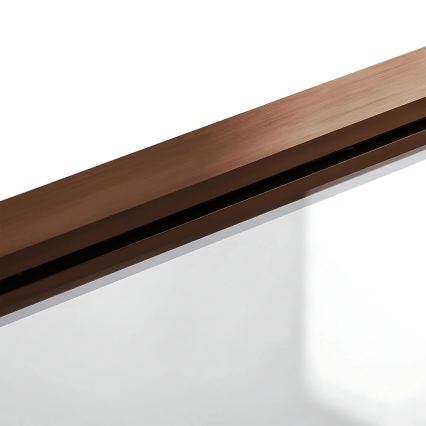 REA-W5696 - Skládací vanová zástěna AGAT 140x80 cm kartáčovaná měď/čirá