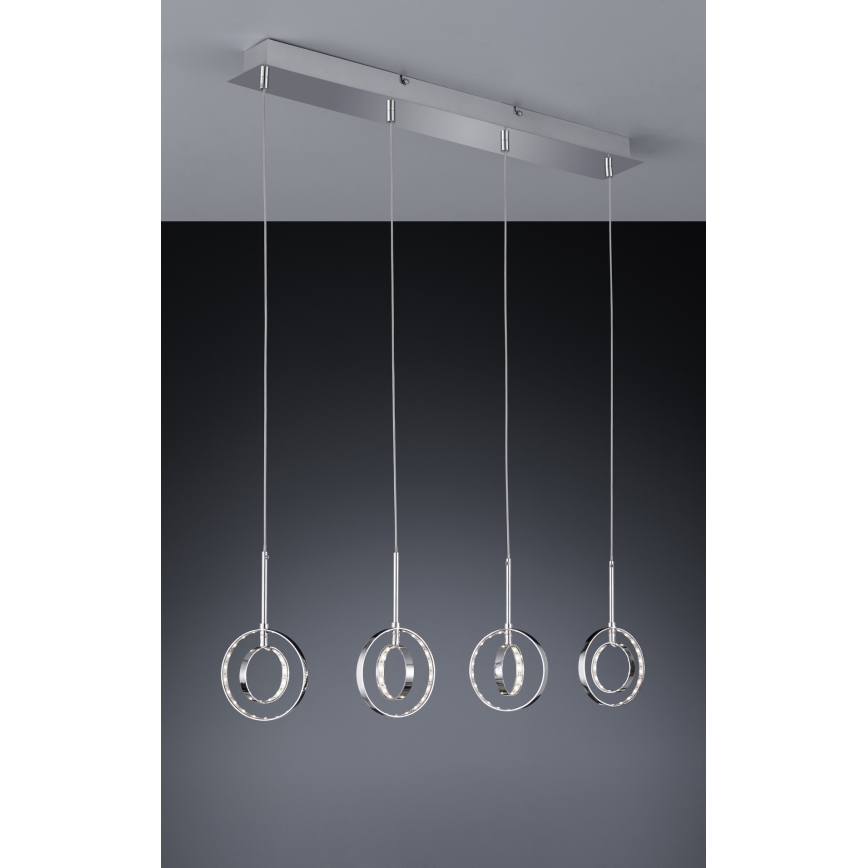 Reality - LED Lustr na lanku PRATER 4xLED/4W/230V