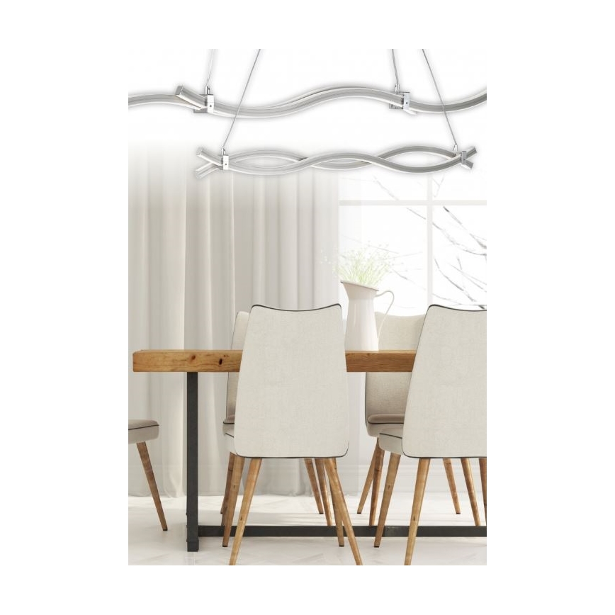 Reality - LED Lustr na lanku WAVE LED/16W/230V + LED/9W