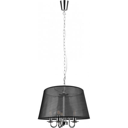 Reality - LED Lustr na řetězu CIMA 5xE14/40W/230V černá