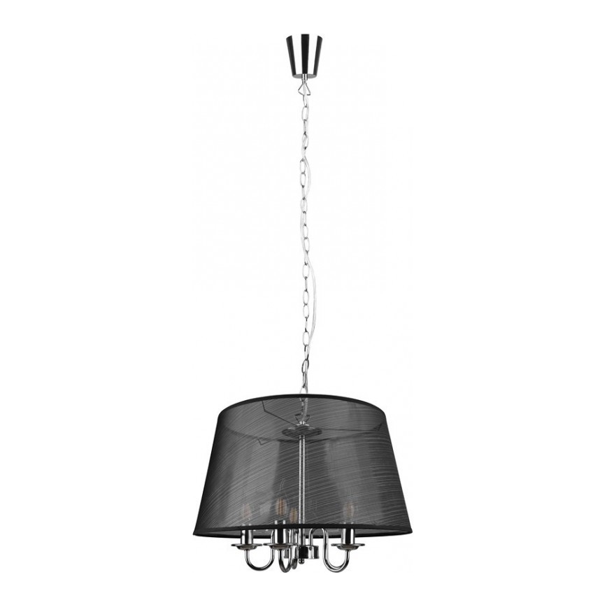 Reality - LED Lustr na řetězu CIMA 5xE14/40W/230V černá