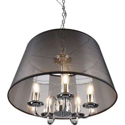 Reality - LED Lustr na řetězu CIMA 5xE14/40W/230V černá