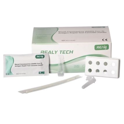 RealyTech - Antigenní COVID-19 Rapid rychlo test (swab) výtěrový - do nosu 25ks