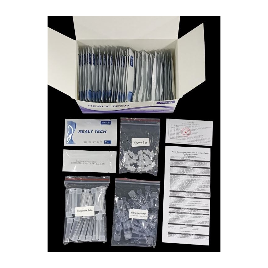 RealyTech - Antigenní COVID-19 Rapid test (saliva) ze slin 20ks