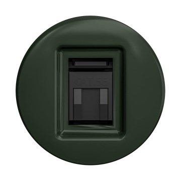 Reblig - Retro datová zásuvka bez rámečku zelená