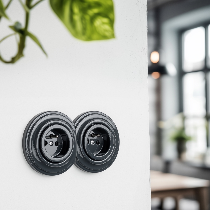Reblig - Retro rámeček krajní antracit