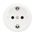 Reblig - Retro zásuvka domovní bez rámečku SCHUKO 230V/16A sněhově bílá