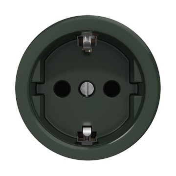 Reblig - Retro zásuvka domovní bez rámečku SCHUKO 230V/16A zelená
