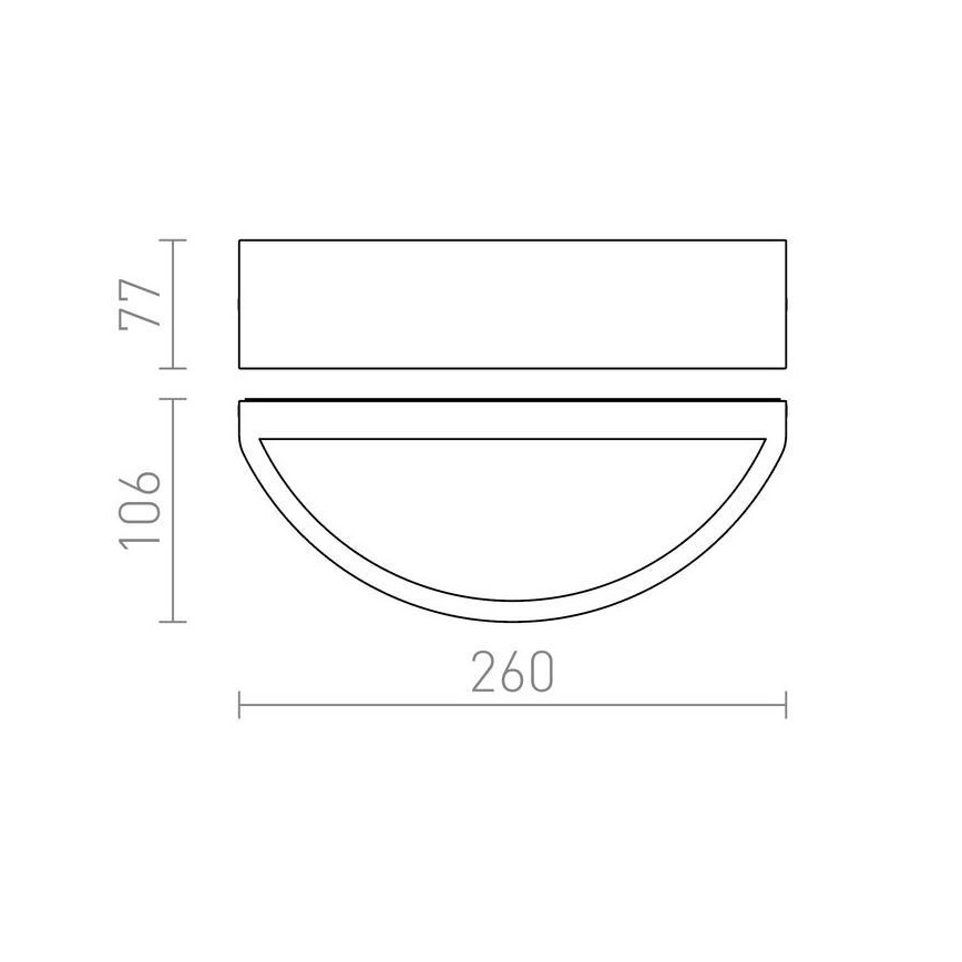 RED - Design Rendl - R10365 - Venkovní nástěnné svítidlo LESA 1xE27/26W/230V IP54