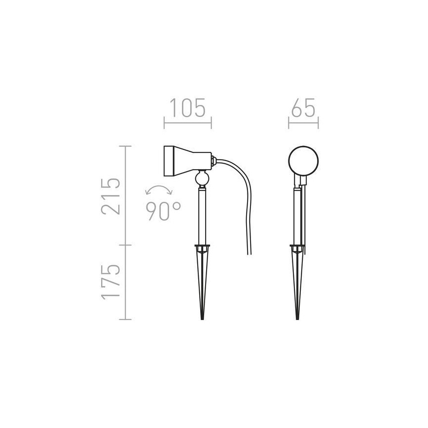 RED - Design Rendl - R10431 - Venkovní svítidlo DIREZZA 1xGU10/35W/230V IP54