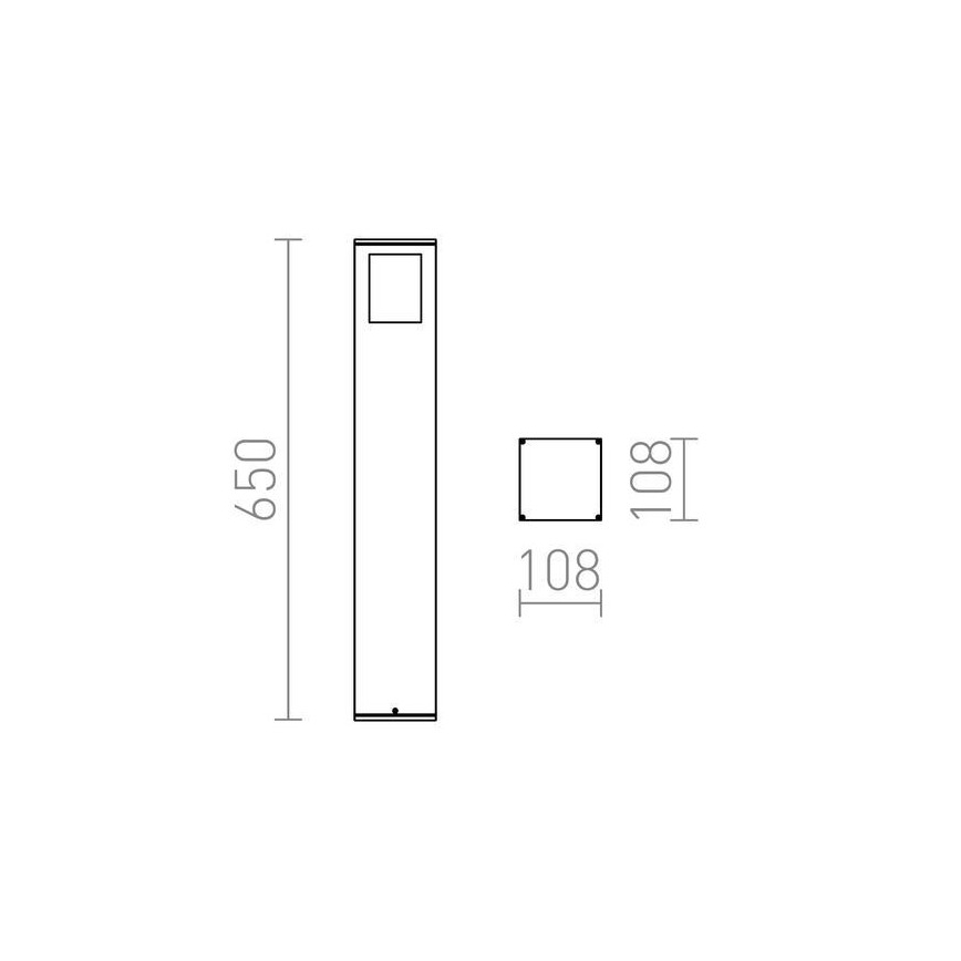 RED - Design Rendl - R10433 - Venkovní lampa PONDER 1xE27/18W/230V IP44 černá