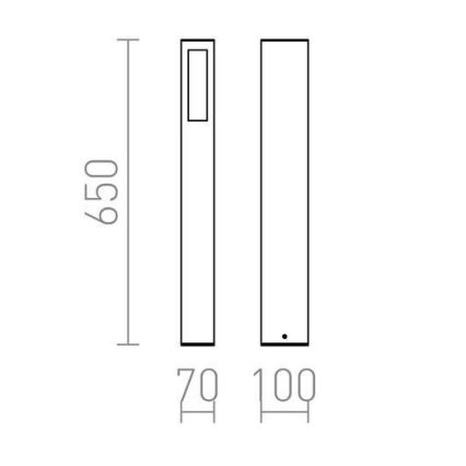 RED - Design Rendl - R10441 - Venkovní lampa TREEZA 1xE27/26W/230V IP54