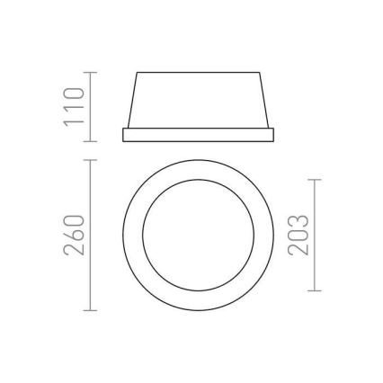 RED - Design Rendl - R10444 - Podhledové svítidlo MIA 2xE27/40W/230V