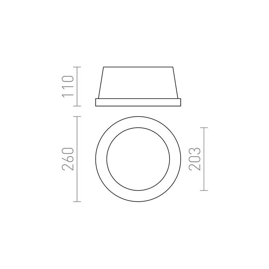 RED - Design Rendl - R10444 - Podhledové svítidlo MIA 2xE27/40W/230V