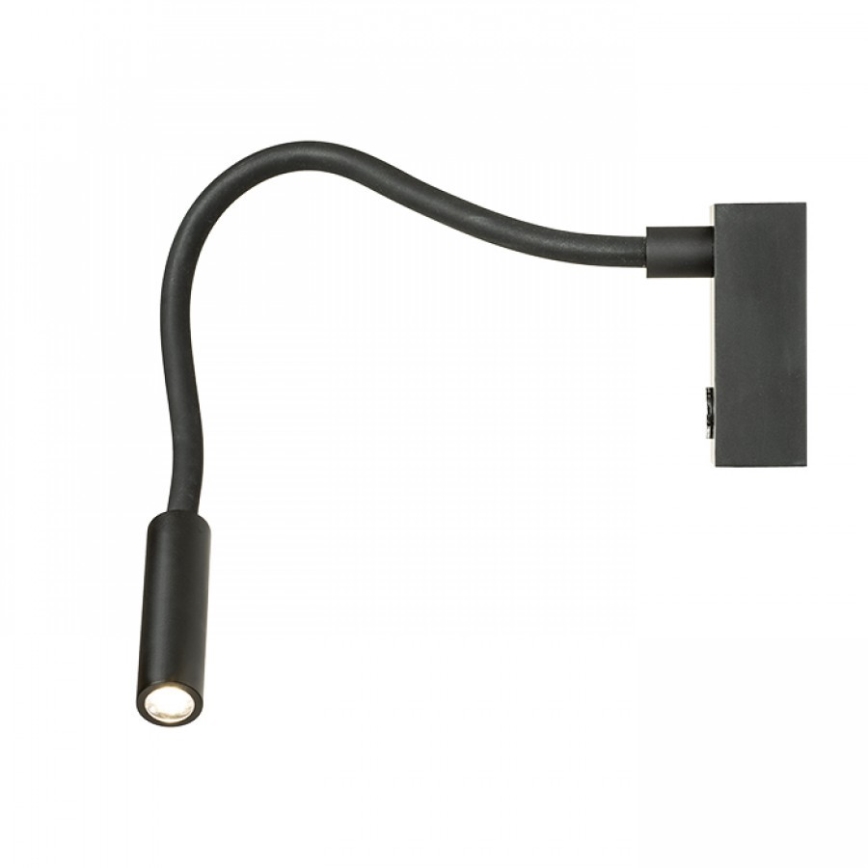 RED - Design Rendl - R10541 - LED Flexibilní lampička AIM LED/3W/230V černá