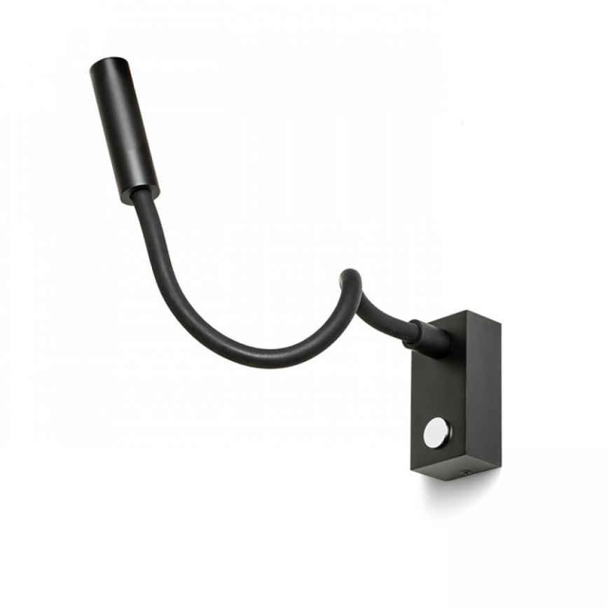 RED - Design Rendl - R10541 - LED Flexibilní lampička AIM LED/3W/230V černá