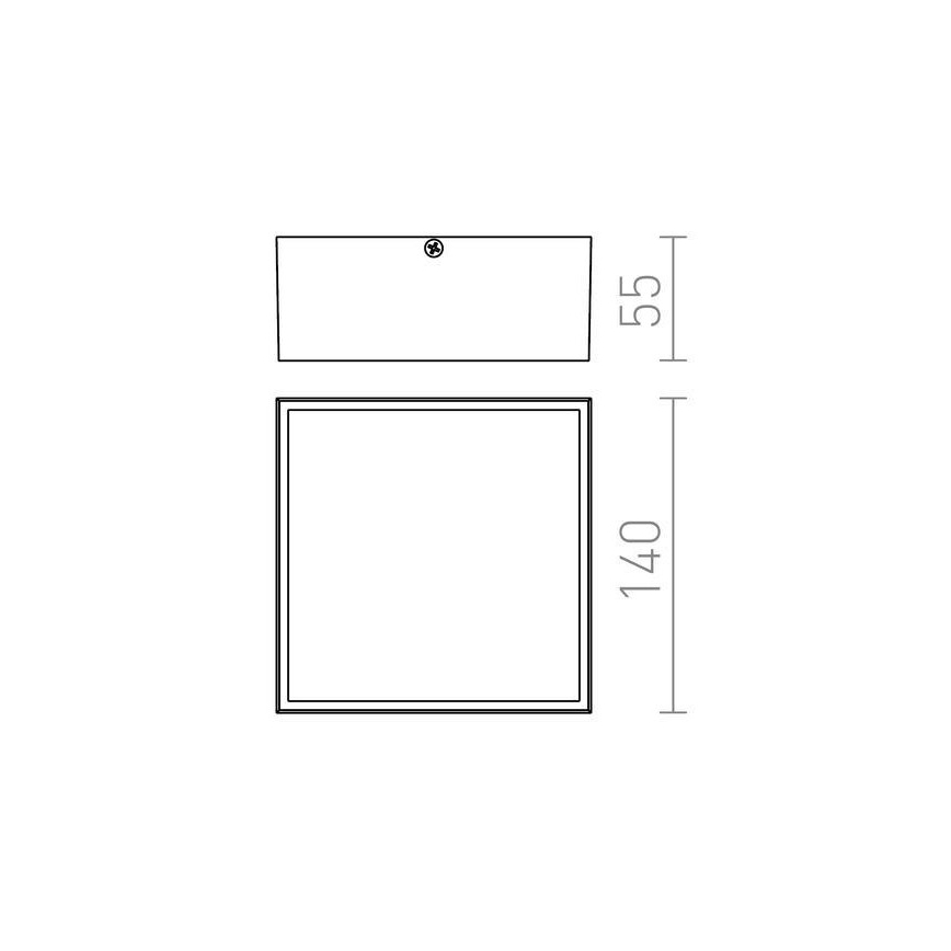 RED - Design Rendl - R11967 - LED Venkovní stropní svítidlo BONO LED/4W/230V IP54