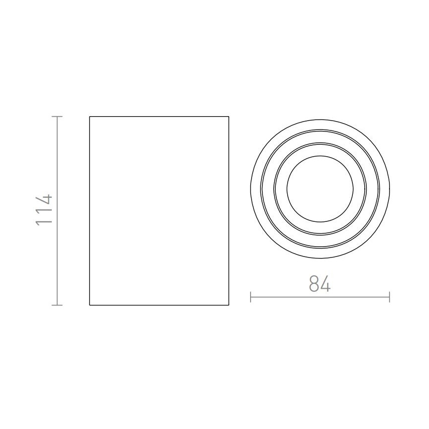 RED - Design Rendl - R12044 - Bodové svítidlo MOMA 1xGU10/35W/230V bílá