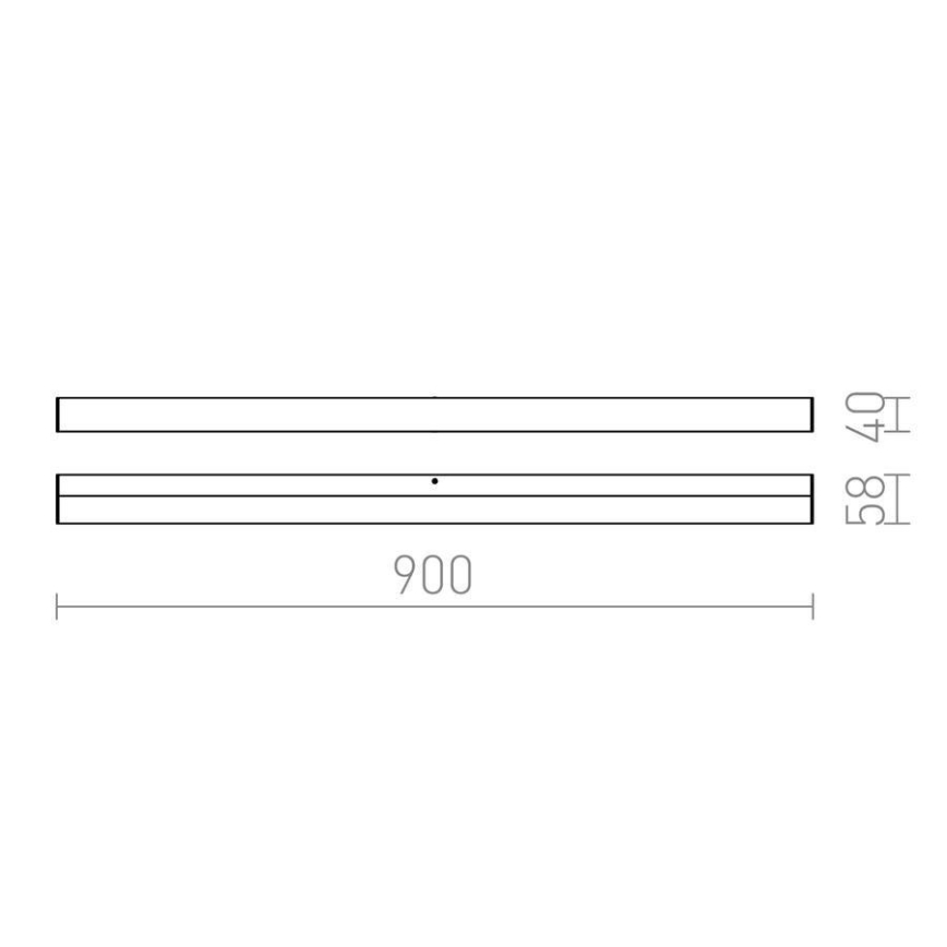 RED - Design Rendl - R12404 - LED Koupelnové nástěnné svítidlo LEVIA LED/18W/230V IP44
