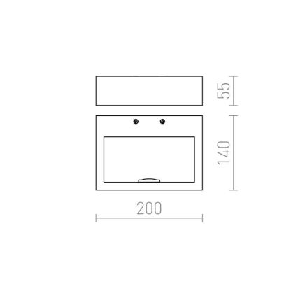 RED - Design Rendl - R12595 - LED Nástěnné svítidlo NEMAN LED/10W/230V