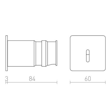 RED - Design Rendl - R12612 - LED Vestavné svítidlo IRIA LED/1W/230V