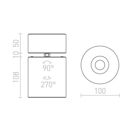 RED - Design Rendl - R12839 - LED Bodové svítidlo CONDU LED/20W/230V bílá