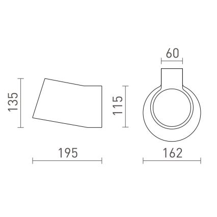 RED - Design Rendl - R13520 - Nástěnné svítidlo BENITA 1xE14/25W/230V