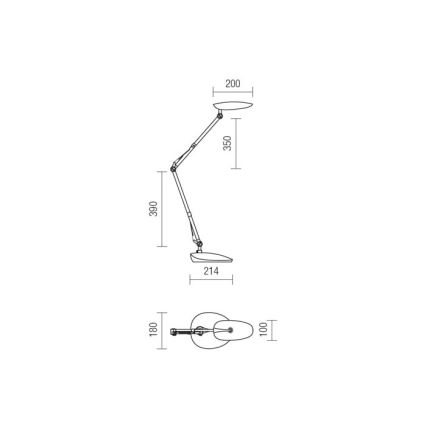 Redo 01-1036 - LED Stolní lampa KEPLER VEIOZA LED/6.5W/230V