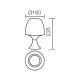 Redo 01-1042 - LED Stolní lampa BOBO LED/2,5W/230V bílá
