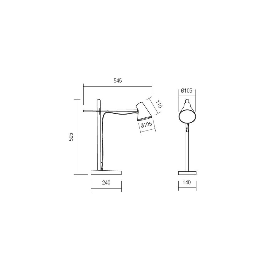 Redo 01-1119 - LED Stmívatelná dotyková stolní lampa LED/5W/230V USB