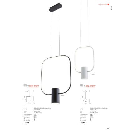 Redo 01-1226 - LED Stmívatelná stolní lampa DOM LED/21W/230V bílá